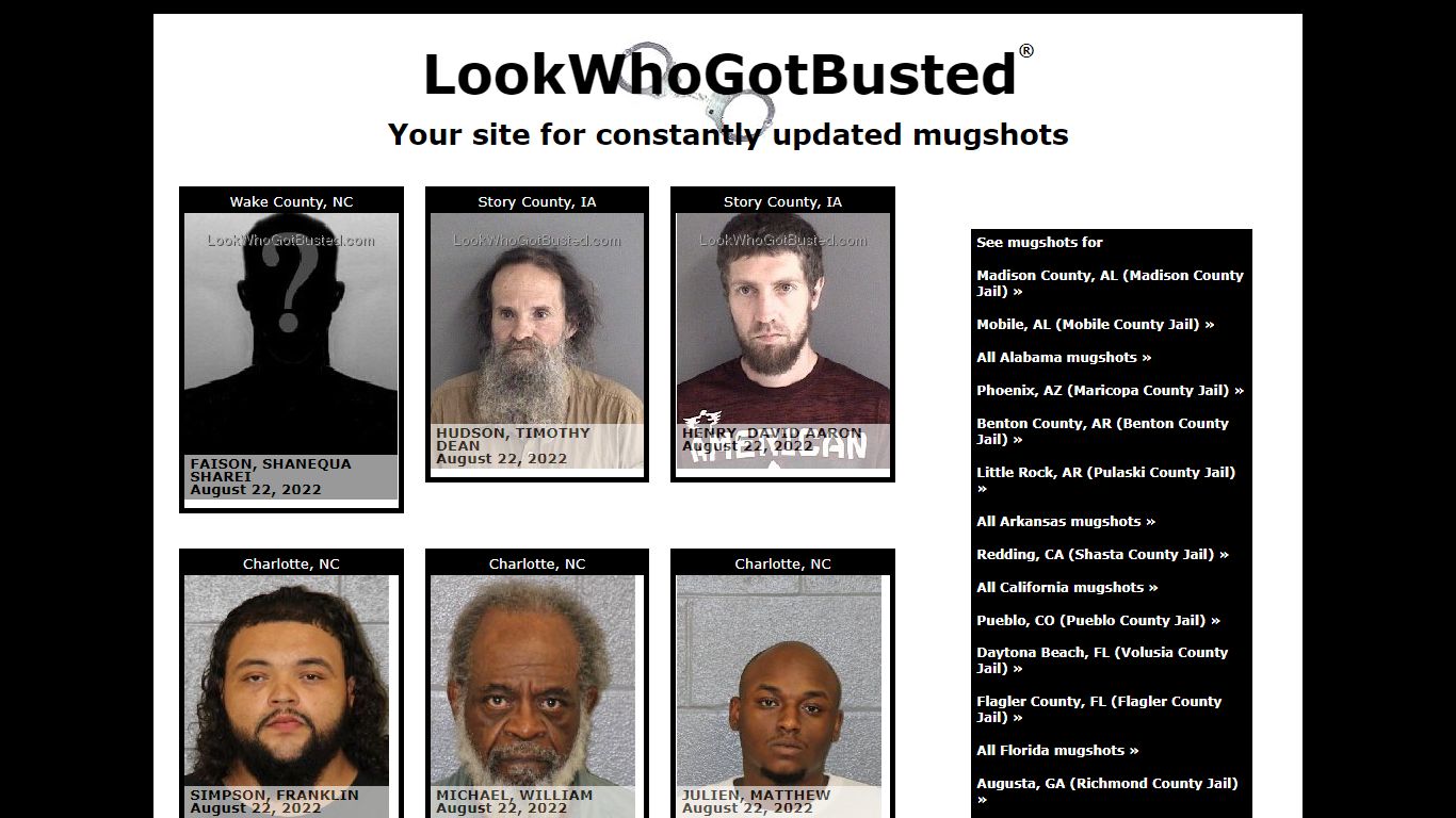 LookWhoGotBusted.com