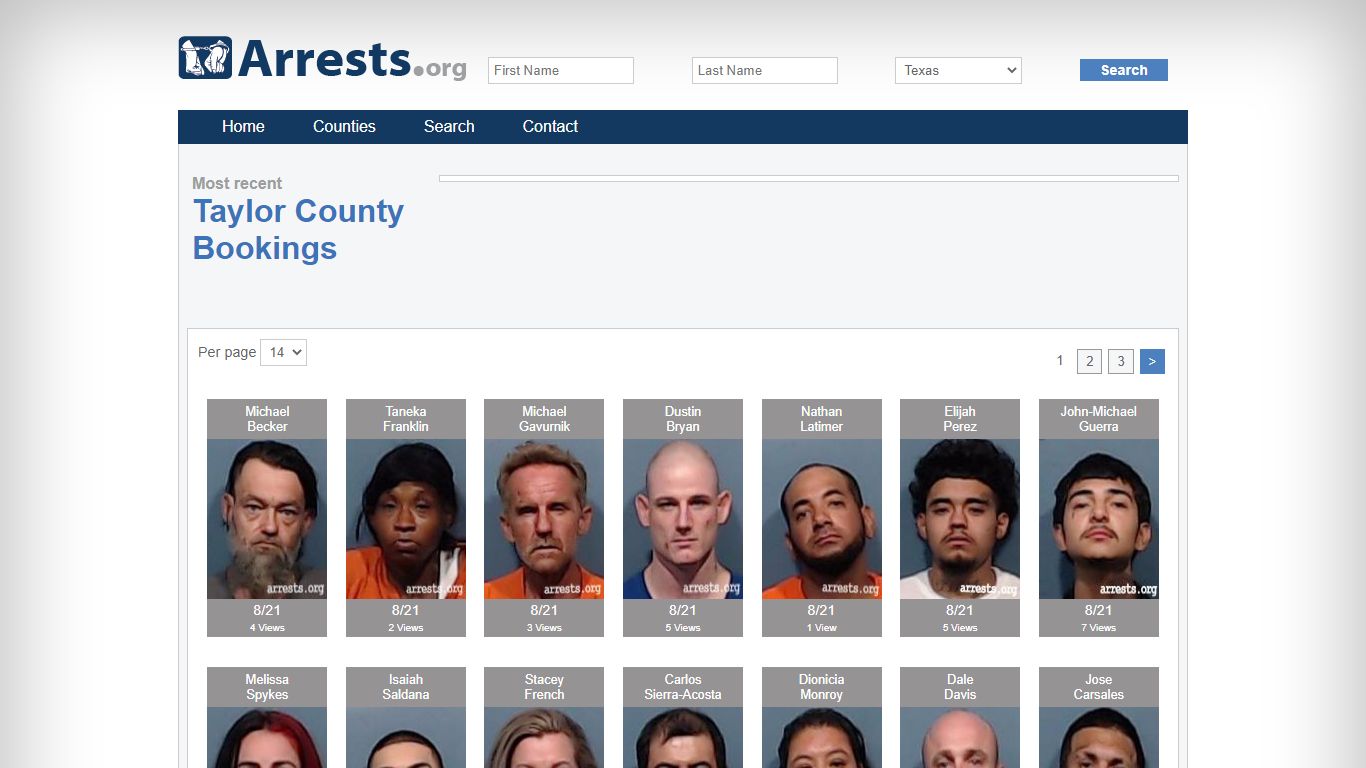 Taylor County Arrests and Inmate Search